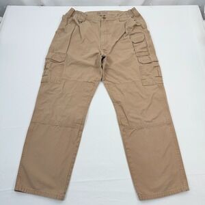 5.11 Tactical Series Cargo Pants Mens 34x30 Tan Beige Canvas Utility Work 74251